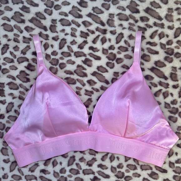 Juicy Couture Pink Silk Rhinestone Pajama Set - Picture 2 of 12